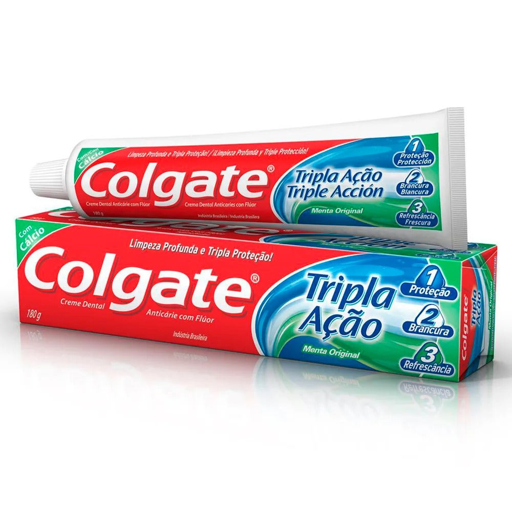 Colgate Creme Dental Tripla Açao 180g | Brazilian Market NYC - Upper ...